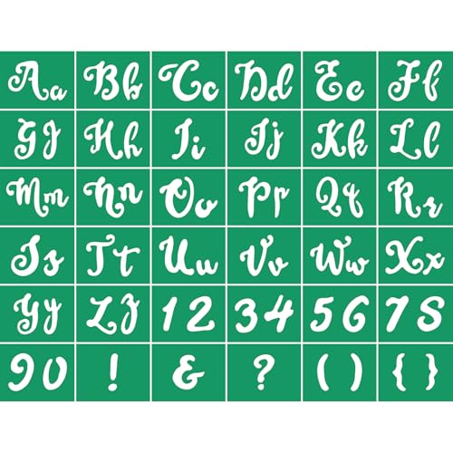 JAJADO Silk Screen Printing Stencil Letters Stencils and Numbers, Reusable Silk Screen Stencils Alphabet Craft Stencils Mesh Transfers Adhesive Stencil for Painting on Wood/Chalkboard/Wall/T-Shirt - color: Letter Stencil 8.5x11inch 1pc