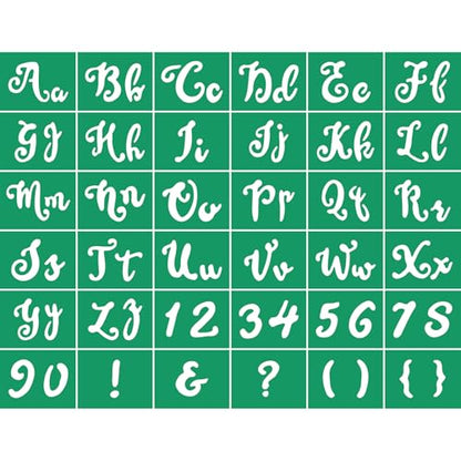 JAJADO Silk Screen Printing Stencil Letters Stencils and Numbers, Reusable Silk Screen Stencils Alphabet Craft Stencils Mesh Transfers Adhesive Stencil for Painting on Wood/Chalkboard/Wall/T-Shirt - color: Letter Stencil 8.5x11inch 1pc