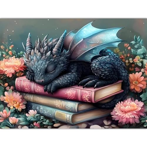 PHANTASYART Dragon Paint by Numbers Kit for Adults16x20inch - color: Dragon, size: 16x20inch