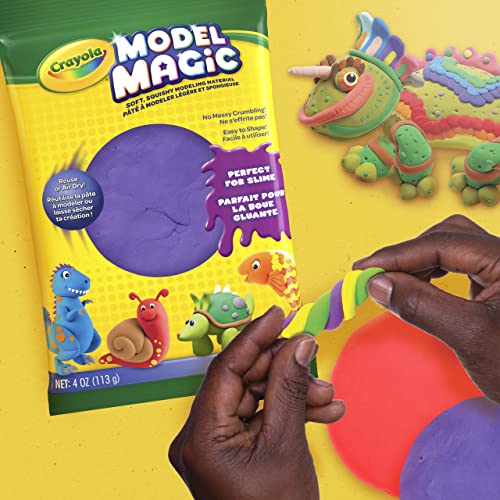 Crayola Model Magic Kit, Multicoloured, 22.86 x 13.97 x 2.03 cm, Purple - color: Purple