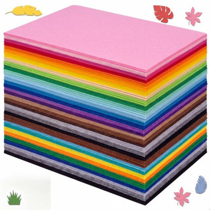 Ctosree 150 Pcs Foam Sheets Crafts 8.5 x 5.5 Inch Foam Paper, Multicolor - color: Multicolor