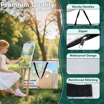 2 Pack Bulletin Board Poster Storage Bag, Art Portfolio Bag, Portfolio Folder for Artwork, Artwork Storage Case for Poster, Bulletin Board, Scrapbook, Keepsake and Teaching Materials (26'' x 20'')