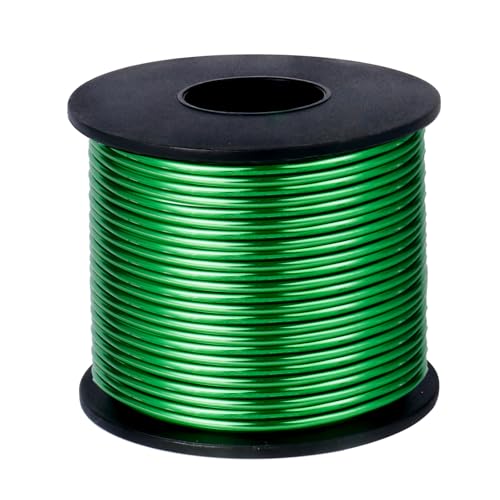 75FT 16 Gauge Bendable Green Aluminum Craft Wire for Jewelry Making Craft | 1.5mm Thick Soft Metal Sculpting Aluminum Armature Wire Roll Bulk for DIY Craft - color: Green, size: 16 Gauge