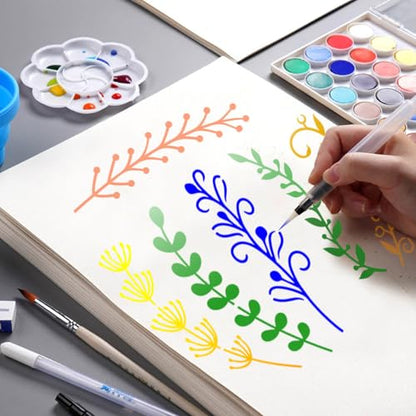 40 Pack Small Leaf Stencils for Painting on Wood, Reusable Leaf Vine Stencils for DIY Crafts on Wood, Canvas, Fabric, Chalkboard, Sign, Scrapbook - style: LEAF-4x2.5inches