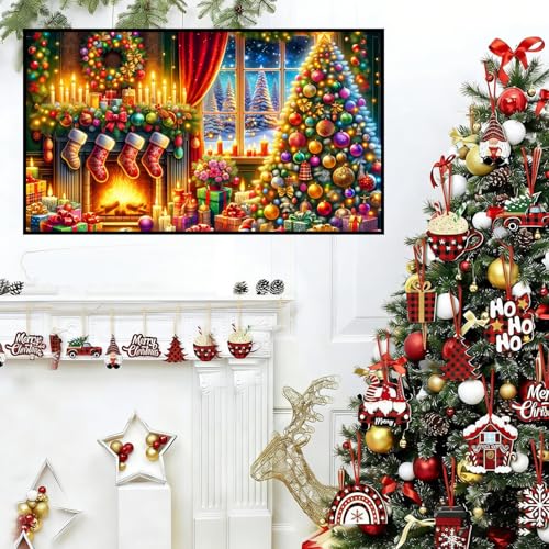 Extra Large Diamond Painting Kits for Adults, 5D Diamond Art Kits 28x16 In - color: Large Diamond Painting Christmas