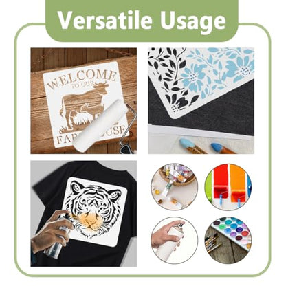 Lotus Frog Stencil, Cute Animals Reusable Painting Template - style: Frog