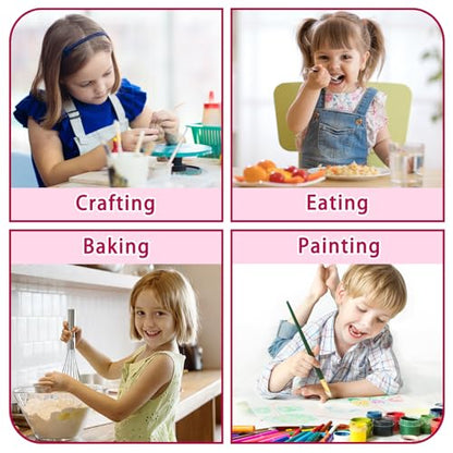 Kopokita Kids Art Smock, Toddlers Painting Apron Children Artist Smock - color: Hot Pink