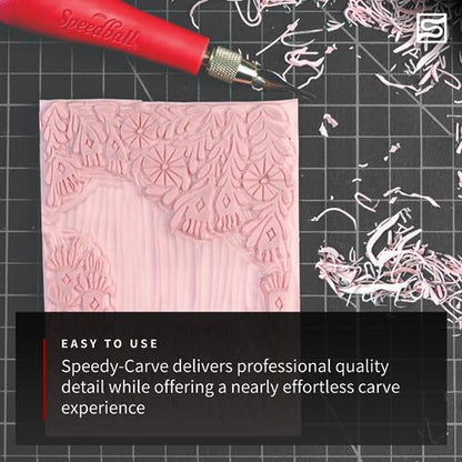 Speedball 3471 Super Value Block Printing Starter Kit – Includes Ink, Brayer, Lino Handle and Cutters, Speedy-Carve (Pack of 3) - size: 7 Piece Starter Kit (Pack of 3)