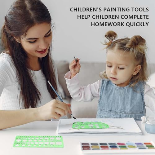 SenseYo 13 Pack Drawings Templates Stencil, Circle Template for Geometric Drawing Stencils, Plastic Clear Circle Stencils Architecture Supplies Drafting Tools for Office, Studying, Designing - size: 13 pcs