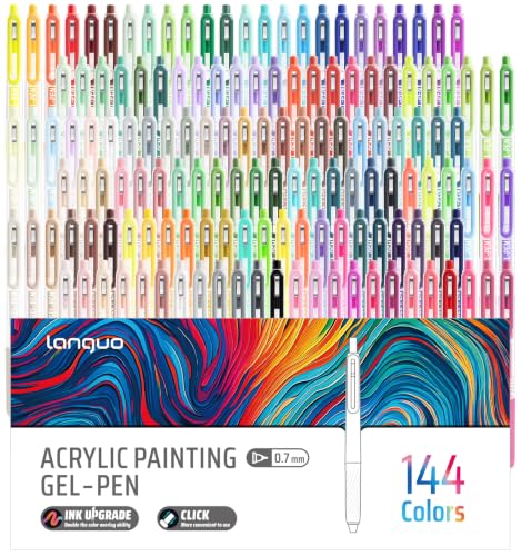 Acrylic Gel Pens For Coloring, 144 Colors Retractable Colored Pens - color: 144PCS-Gift Set