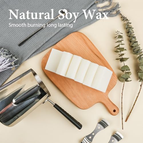 SAEUYVBCandle Making Kit,Candle Making Kit with Wax Melter, Complete Candle Making Kit for Adults Beginners, Candle Making Supplies, DIY Arts & Crafts Kits Perfect as Home Decorations - size: 24 pcs candle tins kit with melter
