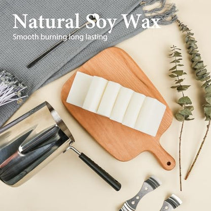 SAEUYVBCandle Making Kit,Candle Making Kit with Wax Melter, Complete Candle Making Kit for Adults Beginners, Candle Making Supplies, DIY Arts & Crafts Kits Perfect as Home Decorations - size: 24 pcs candle tins kit with melter