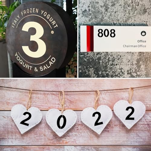 4 Inch Number Stencils Plastic Number Stencils Reusable Digital Painting Templates for Cake Stencil Address Templates - size: 4 Inch