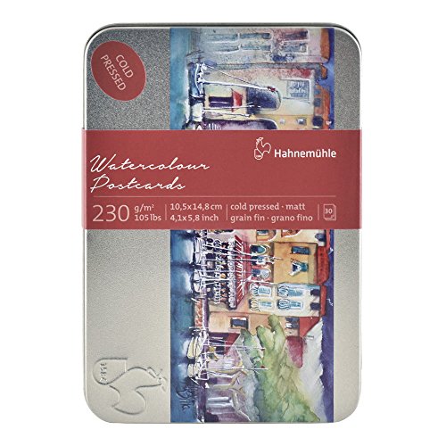 Hahnemuhle Watercolor Cards 230gsm Cold Pressed 4x5.75 Inches, 1 Set of 30 Cards - size: 30 Count (Pack of 1)