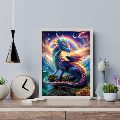 Arttoplus Dragon Paint by Numbers Kit for Adults Beginner 16x20 inch - color: MT22579-US
