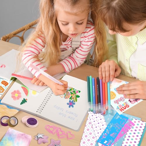 Nsrzua DIY Journal Kit for Girls,Toys for Ages 8-14 and Birthday Gifts for Girls - color: blue