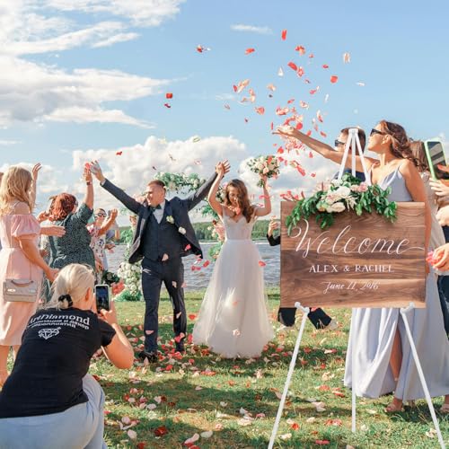 3 Pack White Easel Stand for Wedding Sign, Poster, 63" Portable Metal Painting Easels Stand Adjustable Folding Easel for Art Crafts Show,Arts,Birthday - style: White