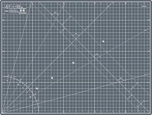 Elan Cutting Mat A2 Gray, Self Healing Cutting Mat 18x24 Inch, 5-Ply Craft Board Gray, Hobby Board for Crafts 18x24 Inch - style: 24 x 18"