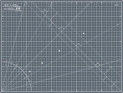 Elan Cutting Mat A2 Gray, Self Healing Cutting Mat 18x24 Inch, 5-Ply Craft Board Gray, Hobby Board for Crafts 18x24 Inch - style: 24 x 18"