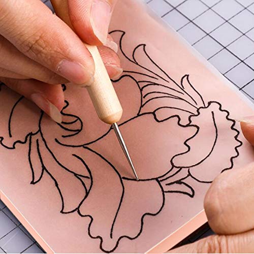 ZOENHOU 10 PCS 8 x 6 Inch Rubber Stamp Carving Blocks, Pink Linoleum Blocks for Printmaking, Soft Linocut Block for DIY Crafts
