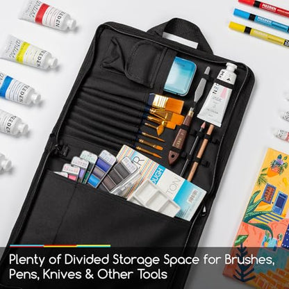 MEEDEN Portable Artist Sketch Bag: Large Capacity Travel Portfolio Case