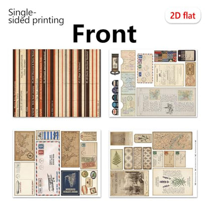 Accordion Folio Mini Project,Folio Booklet Craft Kit, Junk Journal Kit, Scrapbooking Supplies, Journaling Decor, Mini Folio Writer Folder Project, Arts & Crafts Gifts, Handmade Decor Accessories