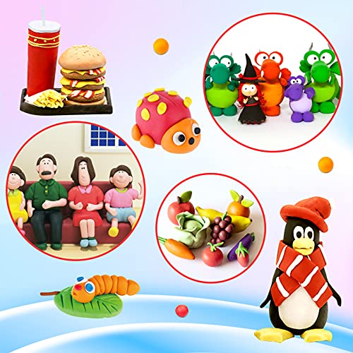 ESSENSON Air Dry Clay, 136 Colors, Ages 3-12 - color: 136 Colors