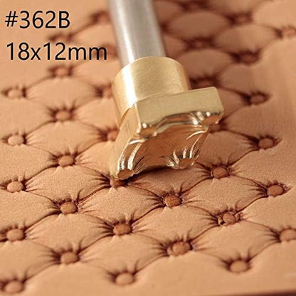 DandS ltd Sofa Leather Stamp Tool, Professional Steel Craft Tool for Leatherworking, Embossing, Carving & Stamping Leather Projects, Belts, Wallets & DIY Projects, Compatible with Mallet #362B - color: Sofa 0.71" x 0.47"