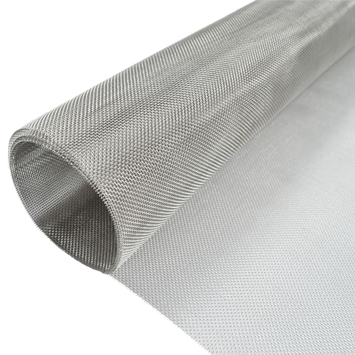 304 Stainless Steel Mesh Screen 15.7" x 47.2", 20 Mesh 1mm Hole | 0.3mm Sturdy Wire Metal Mesh Sheet, Easy to Cut, Rustproof & Heat-Resisting, for Window Screen, Vent, Cage, Filter, DIY - size: 40 x 120 cm, style: 20Mesh x 0.30mm
