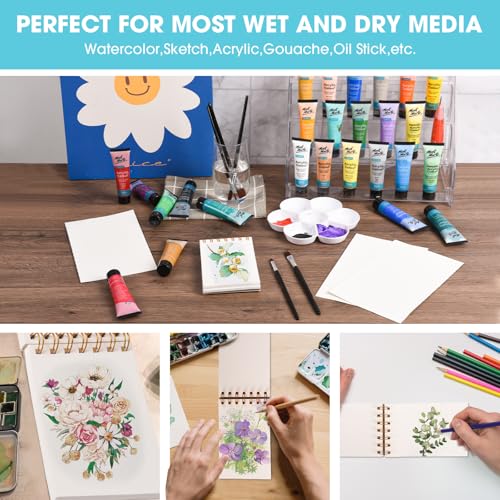 Small Watercolor Paper Pads 3.5"×5.5",30 Sheets,140lb/300gsm Sketchbook - size: 3.5”×5.5“