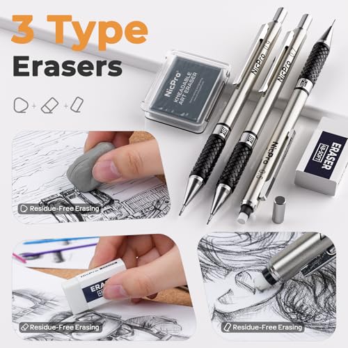 Nicpro 37PCS Art Drawing Supplies Kit - size: 37