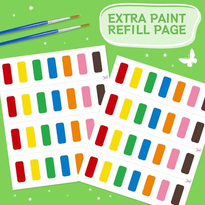 SOCOLER Paint with Water Coloring Books for Kids & Toddlers, Farm | Mess Free Watercolor Painting Set, Water Color Painting Book,Craft Art Kit, Boys & Girls Birthday Gift, Travel Activity Toy - style: Farm