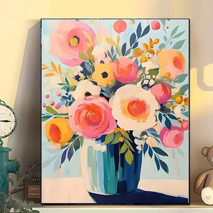 Arttoplus Flower Paint by Numbers Kit for Adults Beginner 16x20 inch - color: MT21159-US