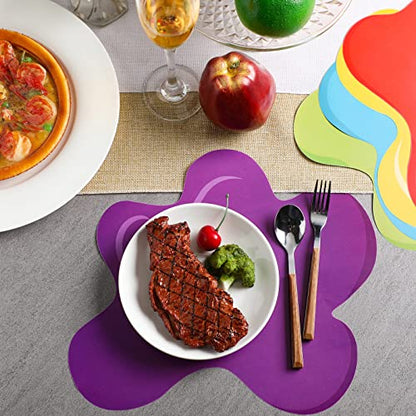 Set of 50 Little Artist Party Placemats - Disposable Paint Splatter Place Mats, 12.8'' x 11'' Colored Table Placemats for Toddlers, Kids, Students, Classroom, Birthday Party