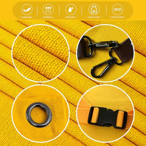 Kitchen Apron, Work Apron, Canvas Apron, Yellow - color: Yellow