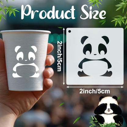 100 Pcs Small Stencils for Crafts, 2 Inch Reusable Cute Stencils for Painting on Wood DIY Craft for Drawing Templates Wall Home Decor Canvas Fabric(Animals) - style: Animals