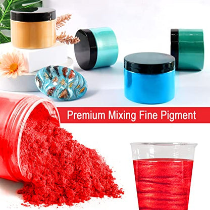 Ceya Mica Powder,5.3oz/150g Red Pearlescent Effect Colorant Pigment Powder - color: C-Red
