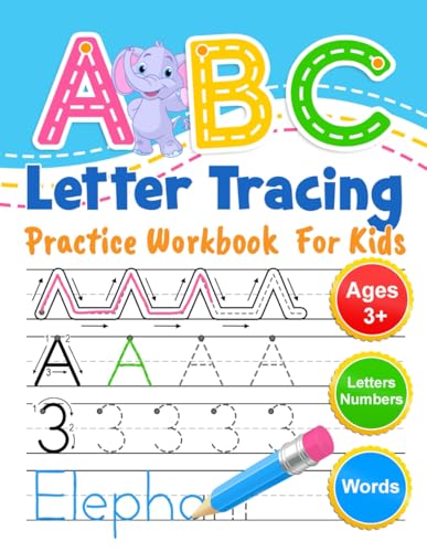 ABC Letter Tracing Practice Workbook for Kids: Learning To Write Alphabet, Numbers and Line Tracing. Handwriting Activity Book For Preschoolers, Kindergartens.