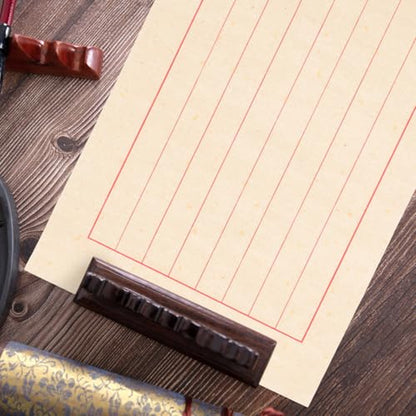 EXCEART Chinese Calligraphy Pad Beige Rice Paper 50 Sheets Smooth Delicate Writing for Calligraphy Practice - color: As Shown,as Shown 1