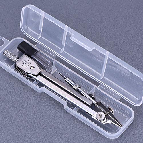 EBOOT Student Geometry Set, 180 Degree Protractor Compass 6",Clear | Swing Arm Protractor Ruler Compass, Geometry Drawing Tools for Measuring Angles, School Classroom Math Supplies - color: Clear