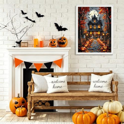 bleihum Halloween Ghost Paint by Numbers Kit for Adults 16x20inch - color: MT23134-US