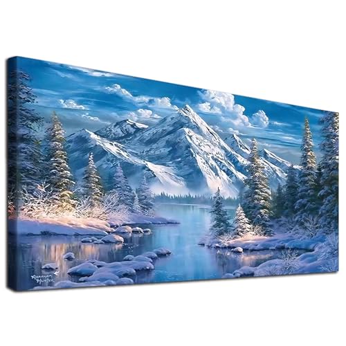 YALKIN Diamond Painting Kits for Adults,5D DIY Diamond Art Kits Full Drill Diamond Dots for Gift Wall Decor Gem Arts Scenery 16x28 inch - color: Blue, size: Round