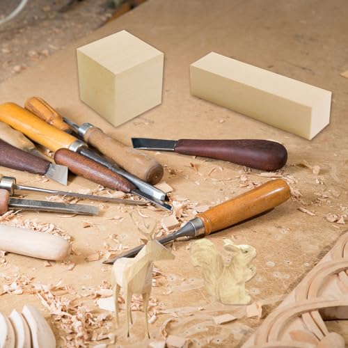 18 pcs Basswood Carving Blocks Whittling Wood Carving Blocks Basswood for Carving Wood
