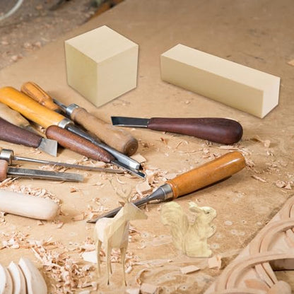 18 pcs Basswood Carving Blocks Whittling Wood Carving Blocks Basswood for Carving Wood