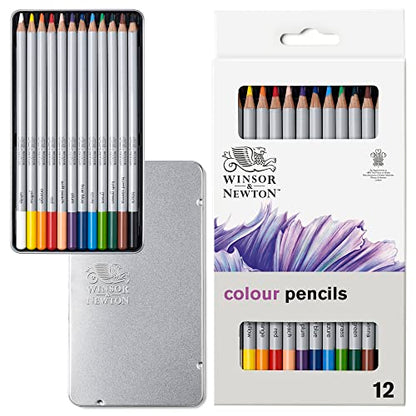 Winsor & Newton Studio Collection, Color Pencils, Set of 12 - style: 12 Color Pencils