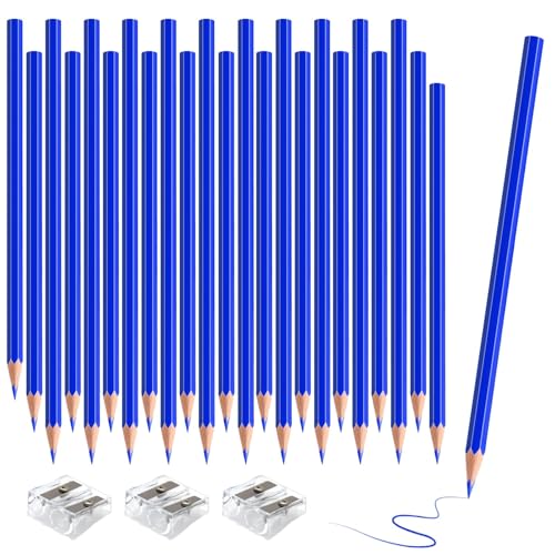 36 Pack Blue Colored Pencils for Kids, Pre-sharpened Art Pencils Back to School Supplies Set, Drawing Sketching Pencils for Students, Teachers, Classroom - color: blue
