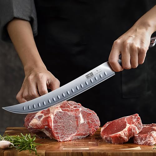 HOSHANHO Carving Slicing Knife, 10 Inch Razor Sharp Japanese Brisket Knife - size: 10"