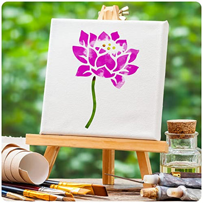 Marspark 72 Pcs Small Flowering Plants Stencils for Crafts Reusable, 3 Inch - style: Flowering Plants