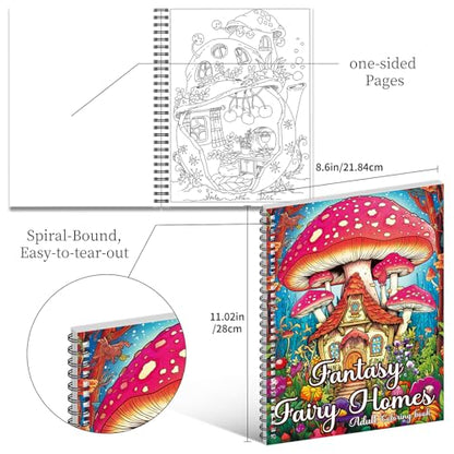 Kalysky 3 Coloring Books for Adults: Flower World, Universe, Fairy Homes - color: Whimsical Universe