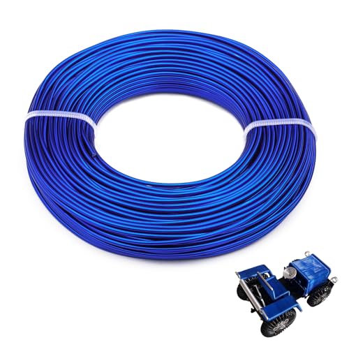 12 Gauge Aluminum Craft Wire for Jewelry Making, 32.8FT Bendable Metal Wirefor Bonsai Armature(Sapphire Blue) - color: Sapphire Blue